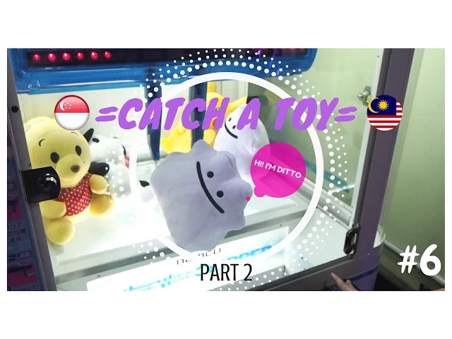 catching ditto from a super wide ufo catcher!| catch a toy #6 | 夾娃娃挑戰
